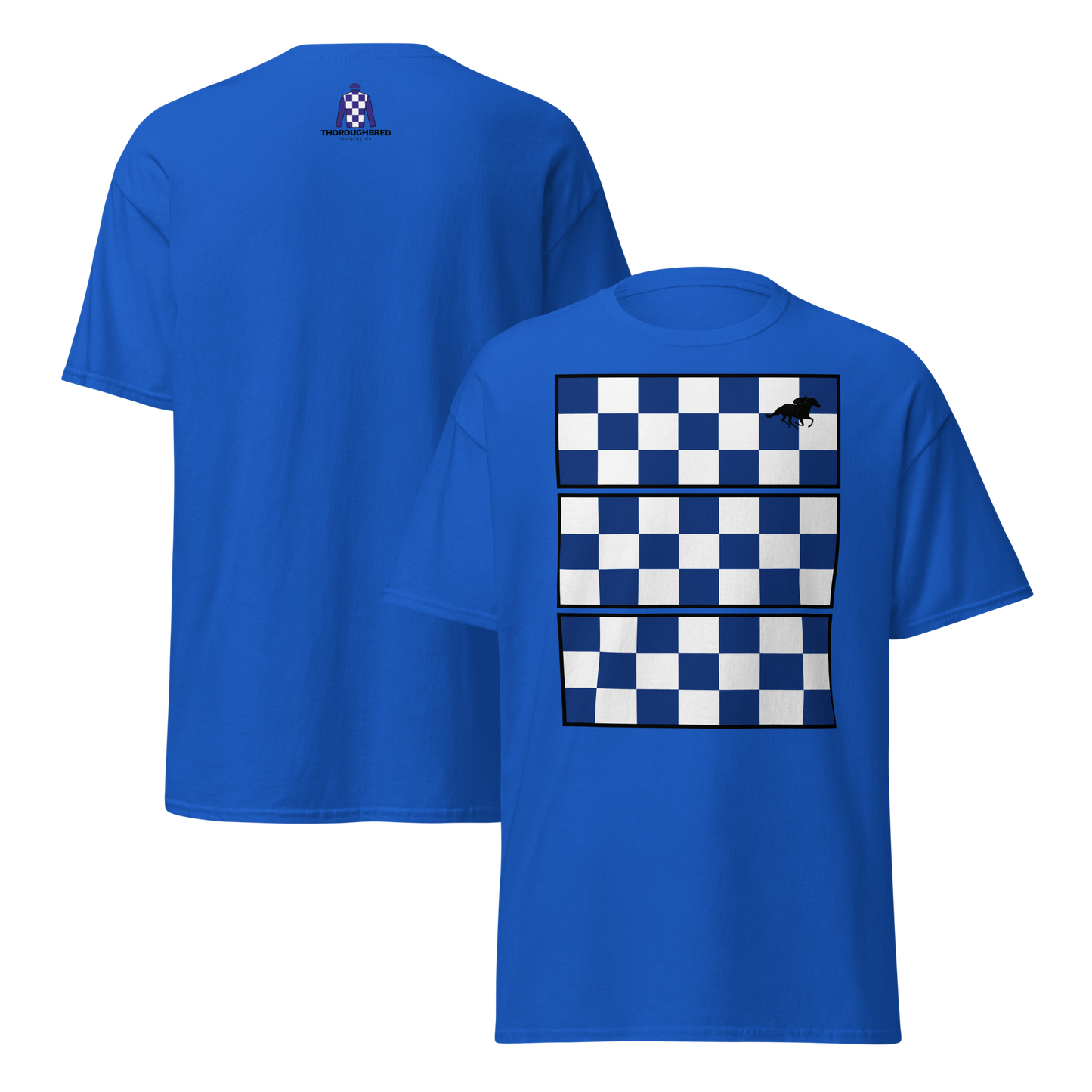 Blue Checkers Tee