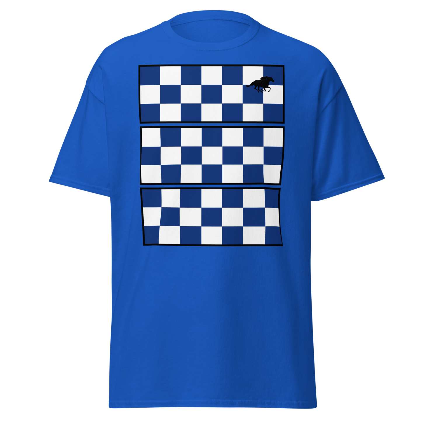 Blue Checkers Tee